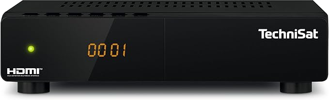 TechniSat HD-S 210 HD Satellitenreceiver Triple Tuner DVB-S/S2, HDMI, USB Mediaplayer, EPG, Schwarz – 0000