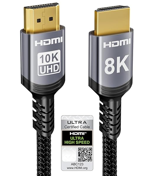 Shenzhen Sniokco Technology Co., Ltd. Sniokco 8KHD-1 HDMI 2.1 Kabel 1,5m Zertifiziert 48Gbps 8K 60Hz 4K 120Hz eARC HDR10+ Netflix PS5 Xbox