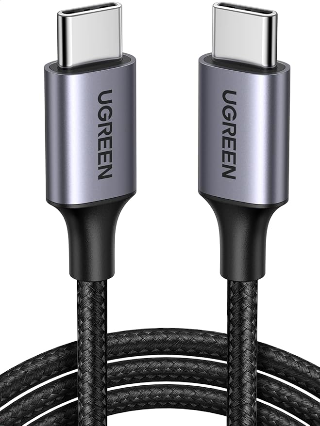 UGREEN USB-C auf USB-C Kabel 60W PD 3.0 PPS, 1m Ladekabel für iPhone 16/15, Galaxy S24/S23, MacBook Air M2, iPad Pro/Air