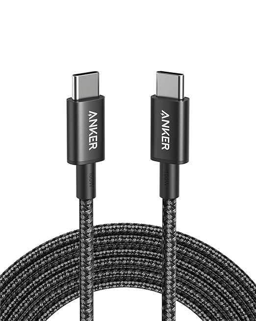 Anker USB-C Kabel 3m 100W Ladekabel USB-C auf USB-C für iPhone 16/15 Samsung Galaxy S24 S23 MacBook Pro Air iPad – A8758011
