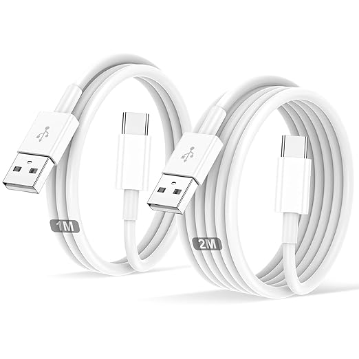 USB C Kabel 2 Stück 1M+2M USB a auf USB C Ladekabel Für IPhone 16/15/Pro/Plus/Pro Max Für Samsung Galaxy S24/S23+/Ultra/A53/A54/iPad Pro/Air/handy Type C ladekabel