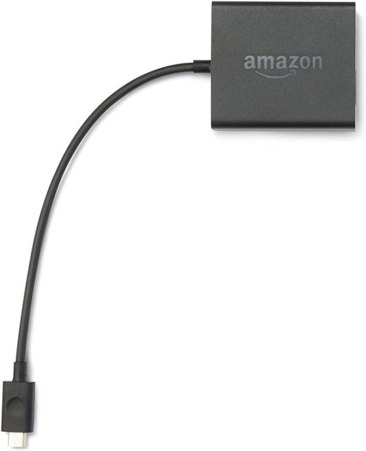 Amazon Ethernetadapter für Fire TV Stick & Cube - Kabelgebundene LAN-Verbindung für stabiles Streaming – 006017