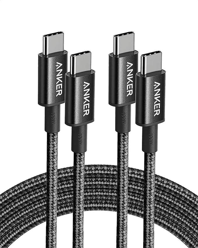 Anker USB-C Kabel 2m 100W [2 Stück] A8757 Ladekabel & Datenkabel für iPhone 16/15, Galaxy S24, MacBook, iPad, Switch
